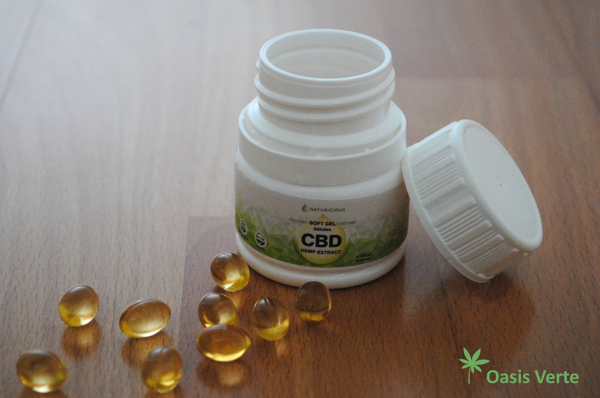 gelule cbd naturicious ouvert